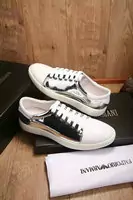 baskets en cuir emporio armani zapatos silver